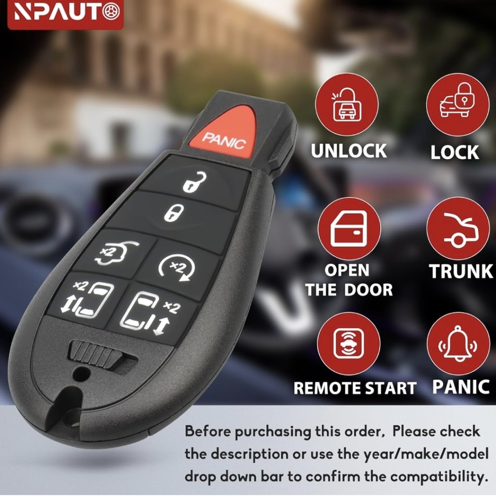 NIP Replacement Key Chrysler Town & Country Dodge Grand Caravan 2008-2020